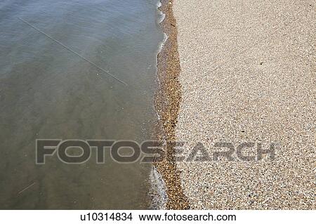 Picture - View of the Sea and shingle beach. Fotosearch