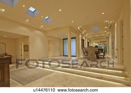 View through foyer of luxury home View Large Photo Image Stock Image - View through foyer of luxury home. Fotosearch