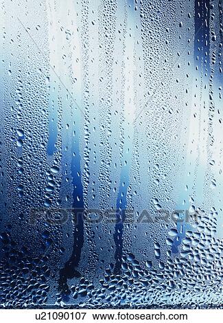 Water droplets and condensation on glass View Large Photo Image Stock Photo - Water droplets and condensation on glass. Fotosearch