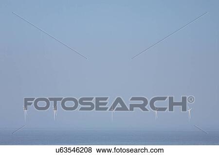 Wind farm in ocean View Large Photo Image Stock Photo - Wind farm in ocean. Fotosearch