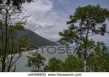 Stock Image - View of Pacific ocean, Port Douglas, Far North Queensland, Queensland, Australia. Fotosearch