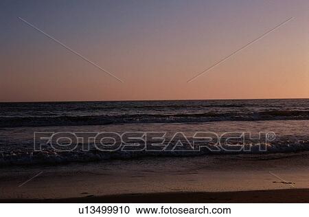 Beach At Dawn View Large Photo Image Stock Image - Beach At Dawn. Fotosearch