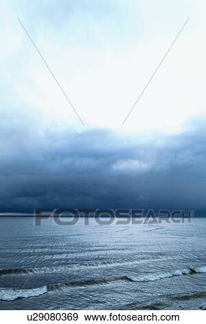 Low Clouds Above Waves View Large Photo Image Stock Photo - Low Clouds Above Waves. Fotosearch