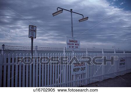 "Keep Out" Signs Near Beach View Large Photo Image Stock Photography - "Keep Out" Signs Near Beach. Fotosearch