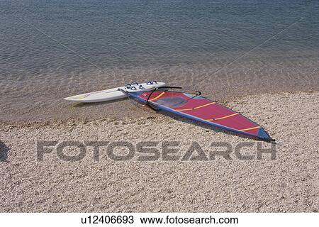 The Surfboard On The Sand View Large Photo Image Stock Image - The Surfboard On The Sand. Fotosearch
