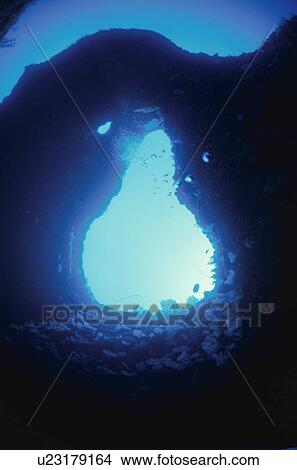 The Underwater Cave With The Gourd Shape View Large Photo Image Picture - The Underwater Cave With The Gourd Shape. Fotosearch