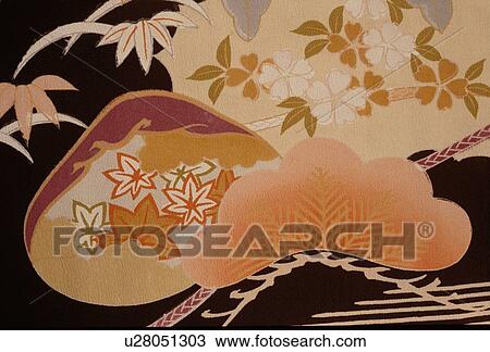 Cloth With Cherry Blossoms View Large Photo Image Stock Image - Cloth With Cherry Blossoms. Fotosearch
