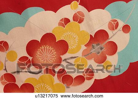 Stock Photography - Cloth With Plum Blossoms. Fotosearch