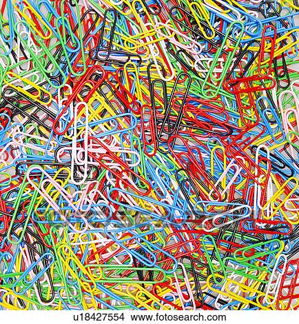 Colorful Paper Clips View Large Photo Image Picture - Colorful Paper Clips. Fotosearch