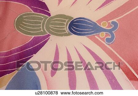 Dyed Cloth With Floral Pattern View Large Photo Image Stock Photo - Dyed Cloth With Floral Pattern. Fotosearch