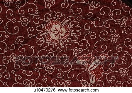 Stock Photograph - Floral Pattern On Cloth. Fotosearch