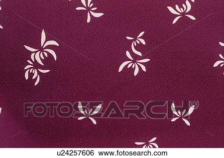Floral Pattern On Purple Cloth View Large Photo Image Stock Photograph - Floral Pattern On Purple Cloth. Fotosearch