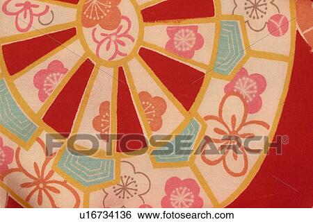 Stock Photograph - Floral Patterns On Cloth. Fotosearch