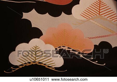 Foliate Pattern On Cloth View Large Photo Image Stock Image - Foliate Pattern On Cloth. Fotosearch
