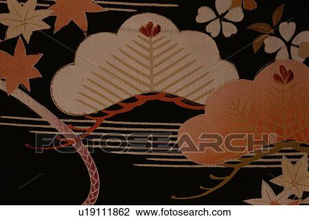 Foliate Patterns On Cloth View Large Photo Image Stock Image - Foliate Patterns On Cloth. Fotosearch