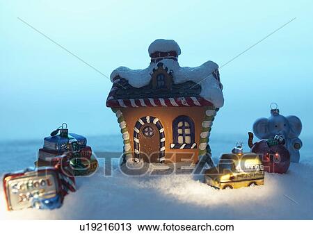 Christmas Decorations by House View Large Photo Image Stock Image - Christmas Decorations by House. Fotosearch
