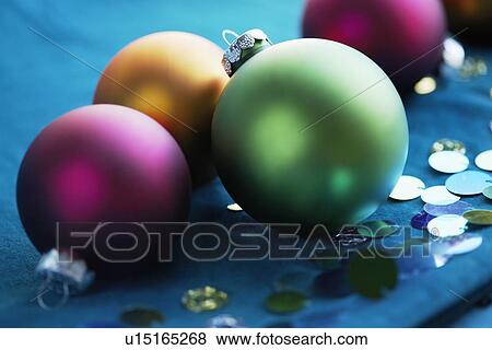 Colorful baubles with glitter View Large Photo Image Stock Photo - Colorful baubles with glitter. Fotosearch