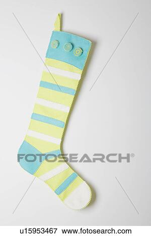 Single Christmas stocking View Large Photo Image Stock Photo - Single Christmas stocking. Fotosearch