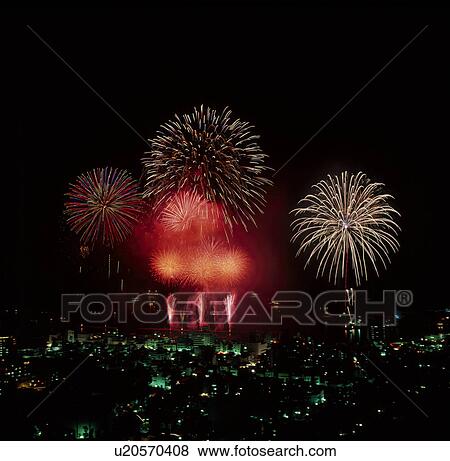 Stock Photo - Firework Display. Fotosearch