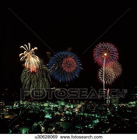 Stock Photo - Firework Display. Fotosearch