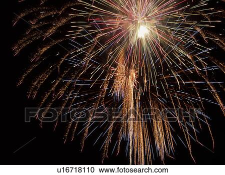 Stock Image - Fireworks. Fotosearch