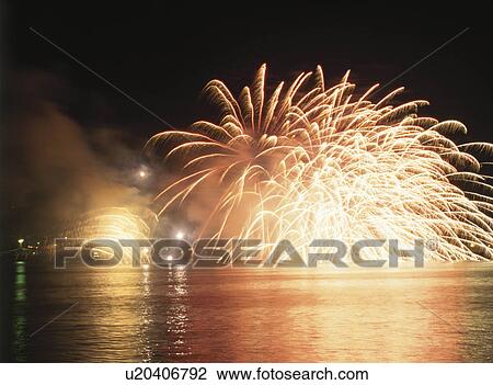 Stock Image - Fireworks. Fotosearch