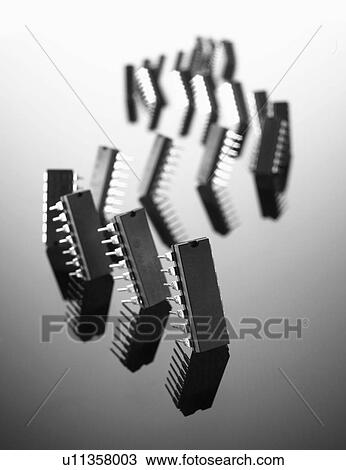 Stock Image - Computer chips. Fotosearch