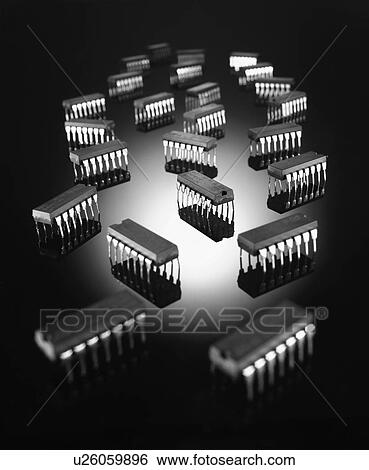 Stock Photograph - Computer chips. Fotosearch