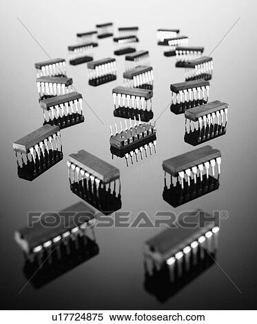 Stock Photography - Computer chips. Fotosearch