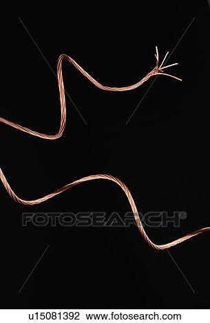 Stock Image - Copper wire (close-up). Fotosearch