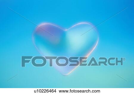 Picture - Blue Love Heart. Fotosearch