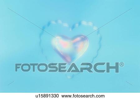 Stock Image - Blue Love Heart. Fotosearch