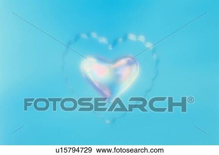 Stock Photo - Blue Love Heart. Fotosearch