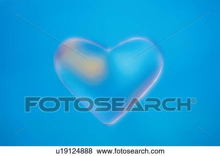 Stock Photo - Blue Love Heart. Fotosearch
