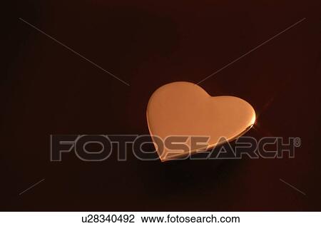 Stock Image - Bronze Love Heart. Fotosearch
