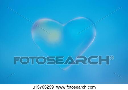 Stock Photo - Love Heart In Blue. Fotosearch