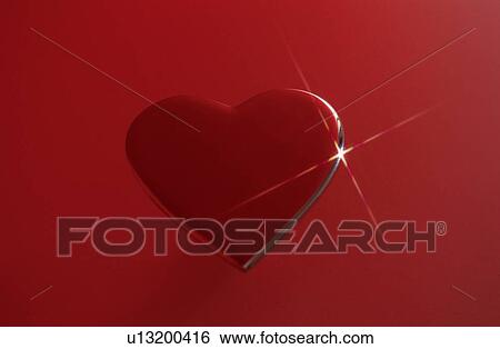 Love Heart In Red View Large Photo Image Stock Photograph - Love Heart In Red. Fotosearch
