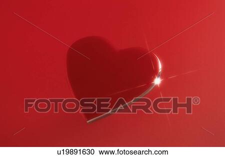 Stock Image - Love Heart With Reflection. Fotosearch