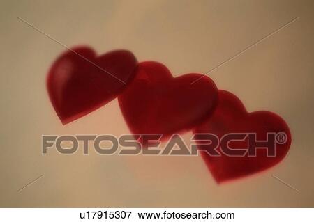 Stock Photo - Love Hearts In Row. Fotosearch