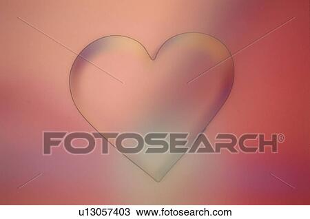 Stock Image - Outlines Of Love Heart. Fotosearch