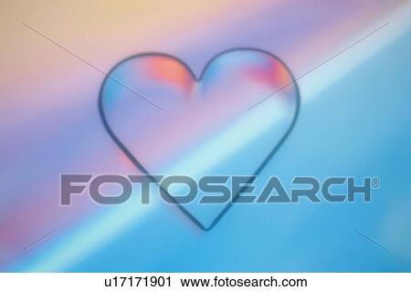 Stock Image - Outlines Of Love Heart. Fotosearch