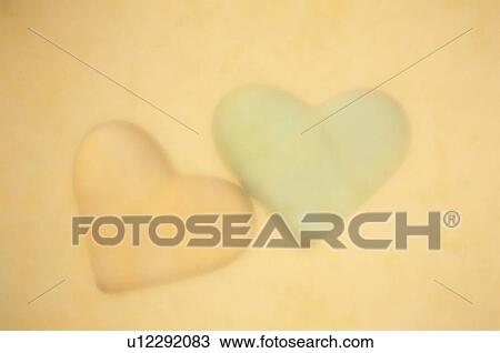 Stock Image - Pair Of Love Hearts. Fotosearch