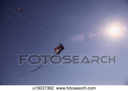 Kite In Sky View Large Photo Image Stock Image - Kite In Sky. Fotosearch