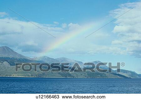 Rainbow Over Mountains View Large Photo Image Stock Image - Rainbow Over Mountains. Fotosearch
