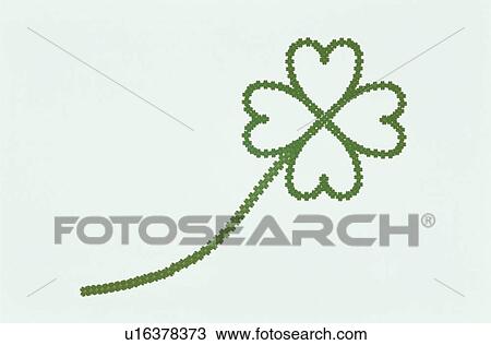 Stock Image - Four Leaves Made With Green Four Leaves. Fotosearch