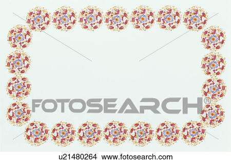 Picture - The Square Frame Of A Flower. Fotosearch
