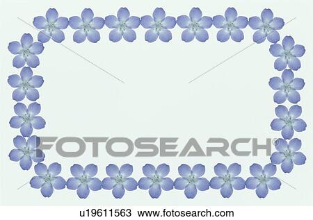 Stock Image - The Square Frame Of A Purple Flower. Fotosearch