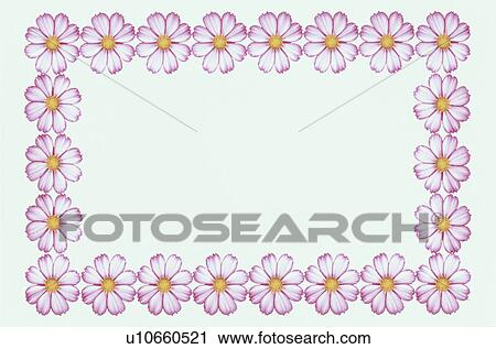 Stock Image - The Square Frame Of Cosmos. Fotosearch