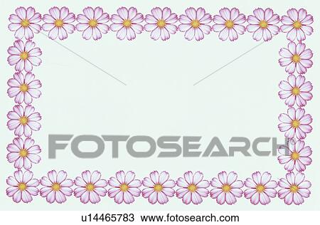 Stock Image - The Square Frame Of Cosmos. Fotosearch