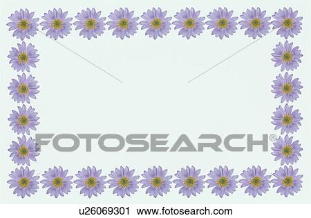 Stock Image - The Square Frame Of Flower. Fotosearch